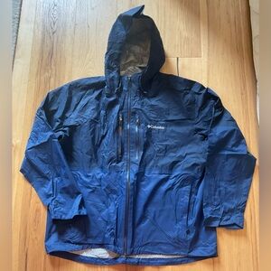 Columbia Men's Navy Raincoat, Size XL